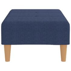 Vidaxl Stolček za noge moder 78x56x32 cm blago