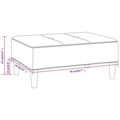 Vidaxl Stolček za noge rumen 78x56x32 cm žamet