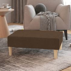 Greatstore Stolček za noge rjav 78x56x32 cm blago