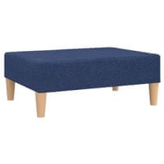 Greatstore Stolček za noge moder 78x56x32 cm blago