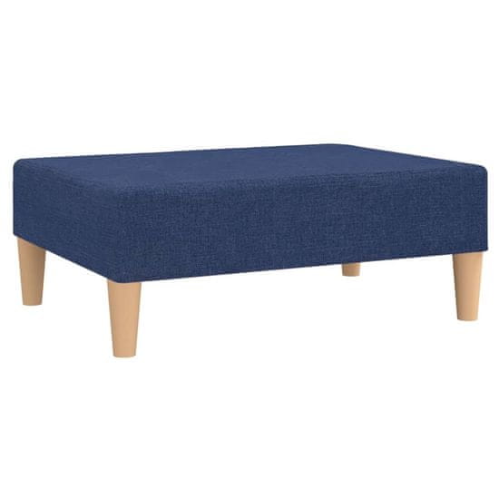 Greatstore Stolček za noge moder 78x56x32 cm blago