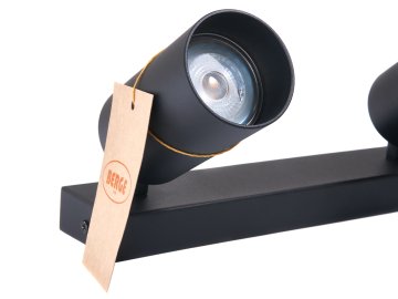 Berge Stropna LED točkovna svetilka VIKI-L 3x GU10 črna