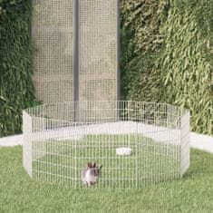 Greatstore 10-delna ograda za zajce 54x60 cm pocinkano železo