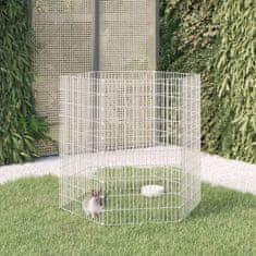 shumee 6-delna ograda za zajce 54x100 cm pocinkano železo