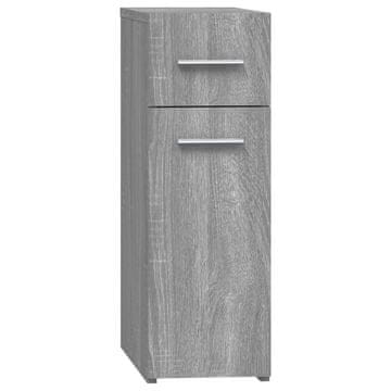 Vidaxl Lekarniška omara siva sonoma 20x45,5x60 cm konstruiran les