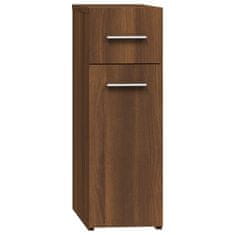 Vidaxl Lekarniška omara rjavi hrast 20x45,5x60 cm konstruiran les