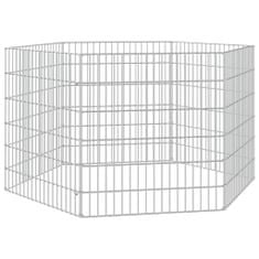 shumee 6-delna ograda za zajce 54x60 cm pocinkano železo