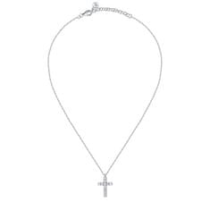 Morellato Moderna srebrna ogrlica s križem Medium Cross Tesori SAIW117