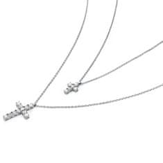 Morellato Moderna srebrna ogrlica s križem Medium Cross Tesori SAIW117