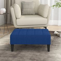 Vidaxl Stolček za noge moder 78x56x32 cm blago