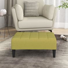 Vidaxl Stolček za noge zelen 78x56x32 cm blago