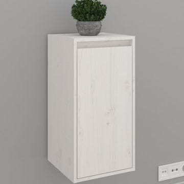 Vidaxl vidaXL Stenska omarica bela 30x30x60 cm masiven borov les