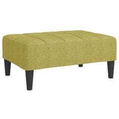 Vidaxl Stolček za noge zelen 78x56x32 cm blago