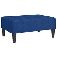 Vidaxl Stolček za noge moder 78x56x32 cm blago