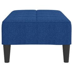Vidaxl Stolček za noge moder 78x56x32 cm blago
