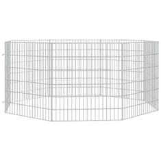 Greatstore 8-delna ograda za zajce 54x60 cm pocinkano železo