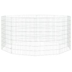 Greatstore 10-delna ograda za zajce 54x80 cm pocinkano železo