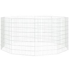 Vidaxl 10-delna ograda za zajce 54x80 cm pocinkano železo