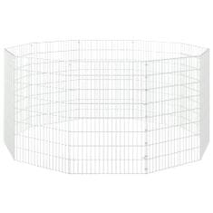 shumee 10-delna ograda za zajce 54x80 cm pocinkano železo