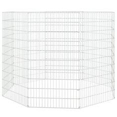 Vidaxl 8-delna ograda za zajce 54x100 cm pocinkano železo