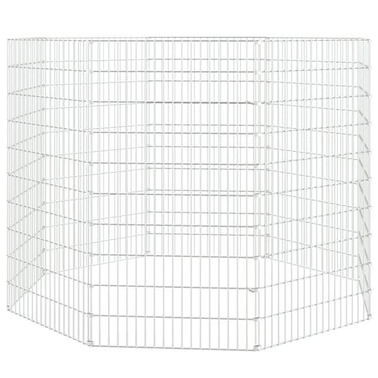 Vidaxl 8-delna ograda za zajce 54x100 cm pocinkano železo
