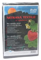 Neotex / netkana tkanina izrez črna 45g - jagode širina 1,6 x 4,2 m