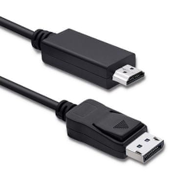 Qoltec displayport v1.2 male | hdmi male | 5k | 2m