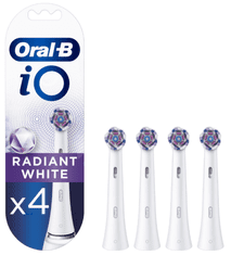 Oral-B iO Radiant White nastavek za zobno ščetko, 4/1, bel