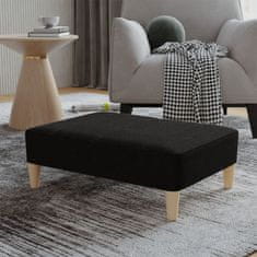 Vidaxl Stolček za noge črn 78x56x32 cm blago
