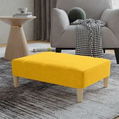 Vidaxl Stolček za noge rumen 78x56x32 cm blago
