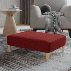 Vidaxl Stolček za noge vinsko rdeč 78x56x32 cm blago