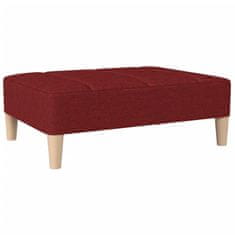Vidaxl Stolček za noge vinsko rdeč 78x56x32 cm blago
