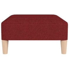 Vidaxl Stolček za noge vinsko rdeč 78x56x32 cm blago