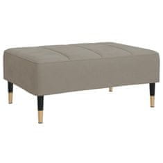 Vidaxl Stolček za noge svetlo siv 78x56x32 cm žamet
