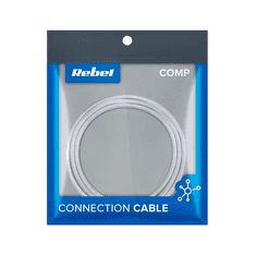 Rebel USB kabel 2.0 M.- tip C. M., bele barve, 0,5m
