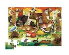 Crocodile Creek Crocodile Creek Puzzle - Přátelé z lesa (36 ks) / Shaped Puzzle - Forest Friends ( 36 pc)