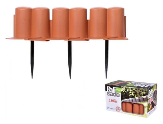 Palisade-rim plastična terakota 3x0,1m 8pcs