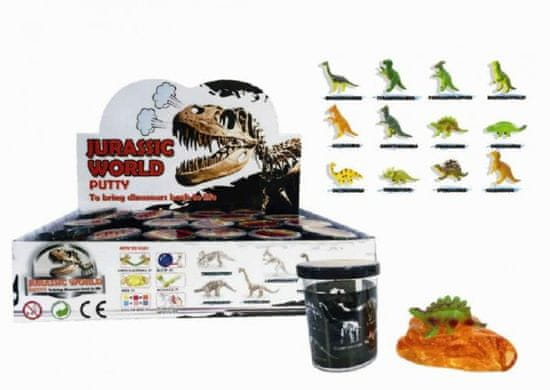 Teddies Sluz - 80g Dinozaver 6cm mešanica vrst 24 kosov v škatli
