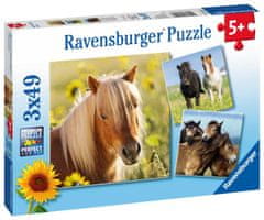 Ravensburger Sladki konji Puzzle/3x49 kosov