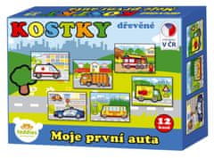 Teddies My First Cars - Lesene kocke 12 kosov