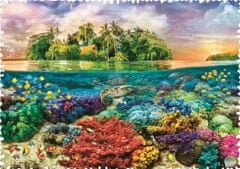 Trefl Tropski otok Puzzle / 600 kosov, nore oblike