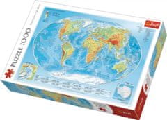 Trefl Puzzle Zemljevid sveta / 1000 kosov