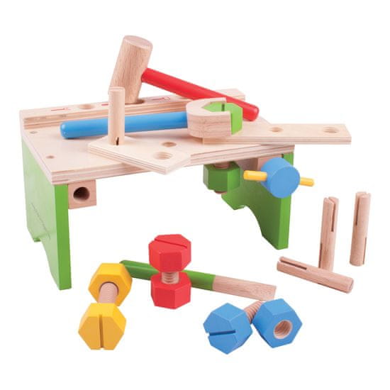 Bigjigs Toys Ponk z orodjem in kladivom