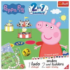 Trefl Igra: Peppa Pig 2v1 / Človek, ne jezi se in Kače in lestve