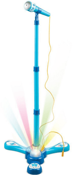 Teddies Mikrofon za karaoke s stojalom modre barve