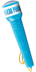 Teddies Mikrofon za karaoke s stojalom modre barve