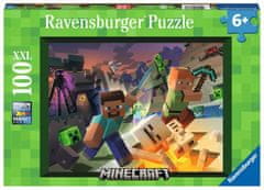 Ravensburger Minecraft Puzzle: Pošasti Minecrafta 100 kosov