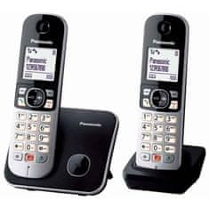 Panasonic Brezžični telefon KX-TG6852SPB DUO