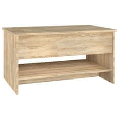 Vidaxl Klubska mizica sonoma hrast 80x50x40 cm konstruiran les