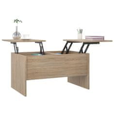 Vidaxl Klubska mizica sonoma hrast 80x50x42,5 cm konstruiran les